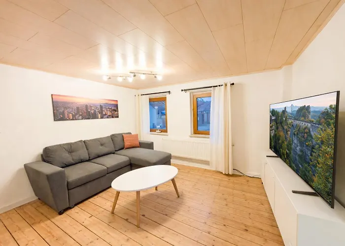 Apartment Hw13-urlaubsmagie - Für Bis Zu 10p - Gemeinschaftsgarten Mit Sauna&pool Sebnitz