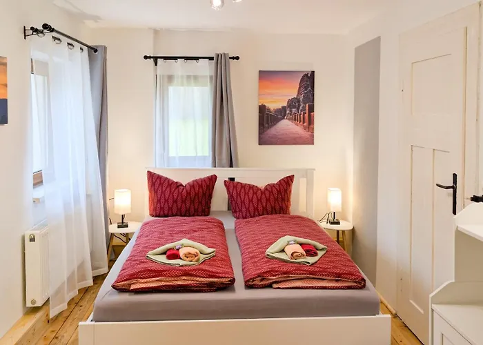 Apartment Hw13-urlaubsmagie - Für Bis Zu 10p - Gemeinschaftsgarten Mit Sauna&pool Sebnitz